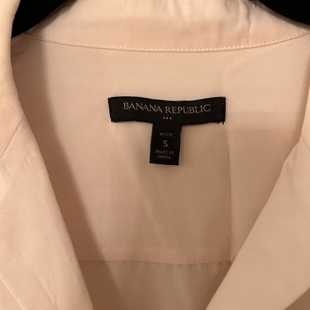 Cream blouse banana republic size small